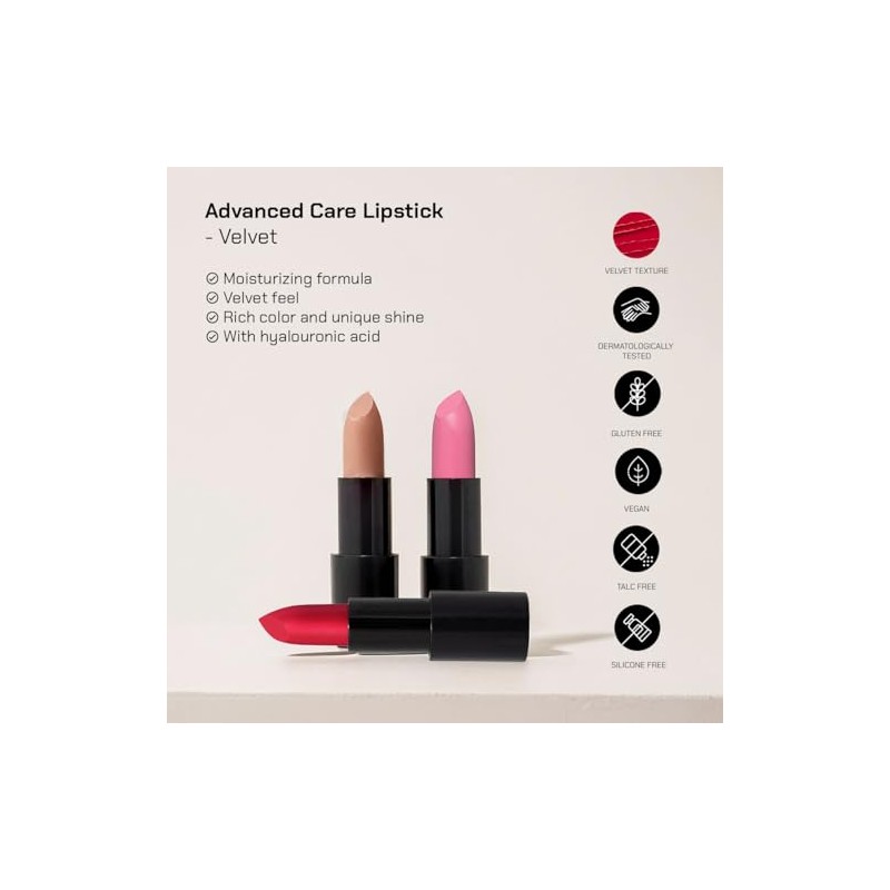 Lápiz labial de cuidado avanzado – terciopelo, 09 Rosa Polvo