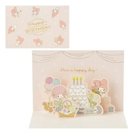 Sanrio BD260-5 614408 Grilling Greeting Card Birthday Celebration My Melody Everyone Party