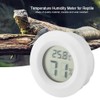 Mini Digital LCD Thermometer,Round Shape Temperature Humidity Meter Reptile Thermometer