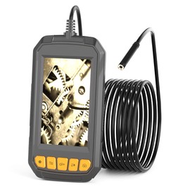 Endoscope,Endoscope Industrial Endoscope 4.3 Inch Screen Inspection HD Handheld Endoscope Waterproof Wide Viewing Angle for Car, Air Conditioner, Engine Checking 5 Meters