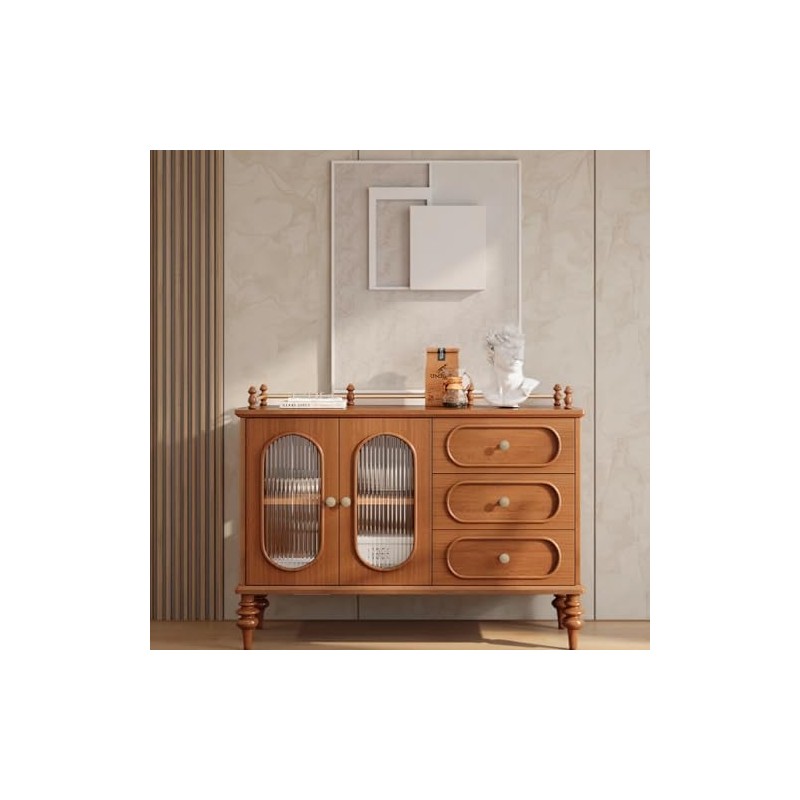 20Pcs Wooden Cabinet Knobs Unfinished Wood Knobs for Dresser Mushroom