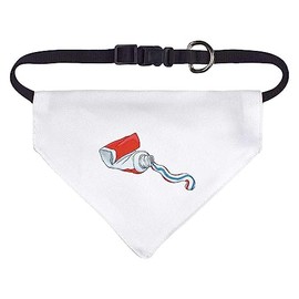 Small 'Toothpaste' Dog/Cat/Pet Bandana (PD00041017)