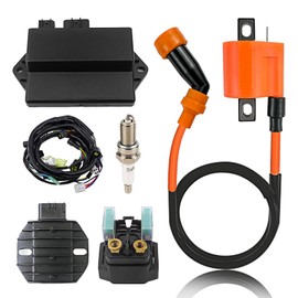 Main Electrical Harness CDI Box Ignition Coil Voltage Regulator Rectifier Relay For Yamaha Raptor 350 YFM350 YFM350R YFM350RSE Special Edition 2004-2013 5YT-82590-00-00 5YT-85540-00-00
