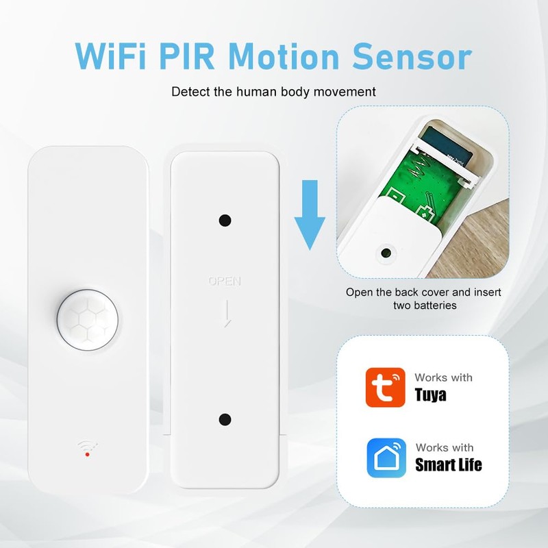 Mailbox Sensor, WiFi Motion Sensor, Intelligent Motion Sensor for Home