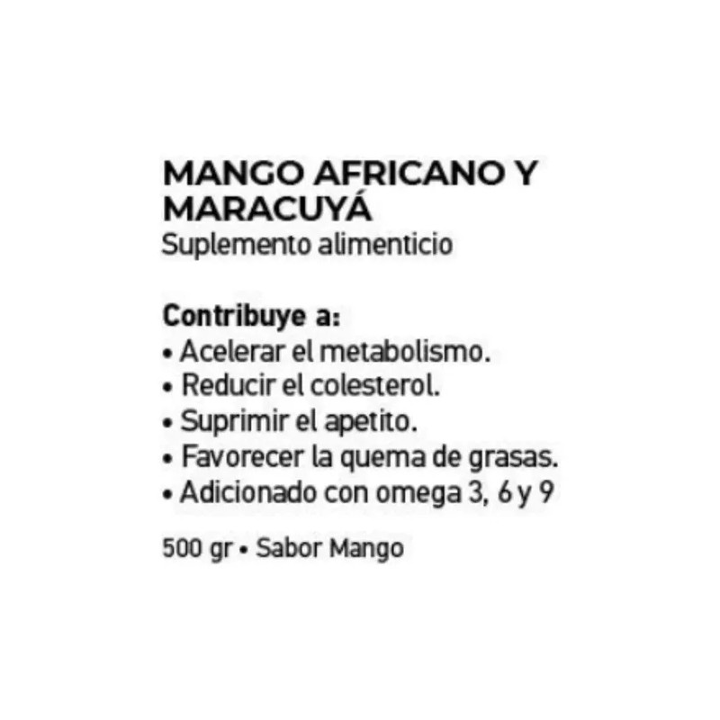 Suplemento Nutricional Mcberry Slim 123 Mango Africano 500g Libre Gluten