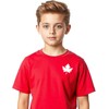 Youth Canada Day T-Shirt, Custom Handmade Minimalist Canada Maple Leaf