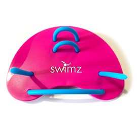 Swimz Club Swimming Finger Paddles - Pink / Blue / White - One size fits most sculling hand paddles