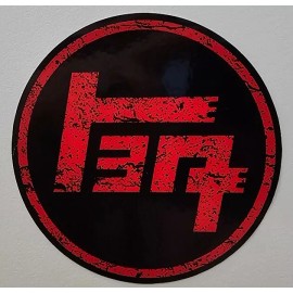 L1G FITS Toyota TEQ Retro Grunge Red Logo JDM Decal 3 inch Round CELICA SUPRA AE86
