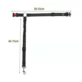 AIMALL Dog Seatbelt Car Dog Seat Belt Headrest Restraint Puppy Safety Vehicle Lead Leash Harness Clip Adjustable Seat Belt with Elastic Bungee