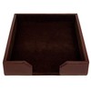 DACASSO Bonded Leather Desktop Letter Tray - Luxury Letter Holder