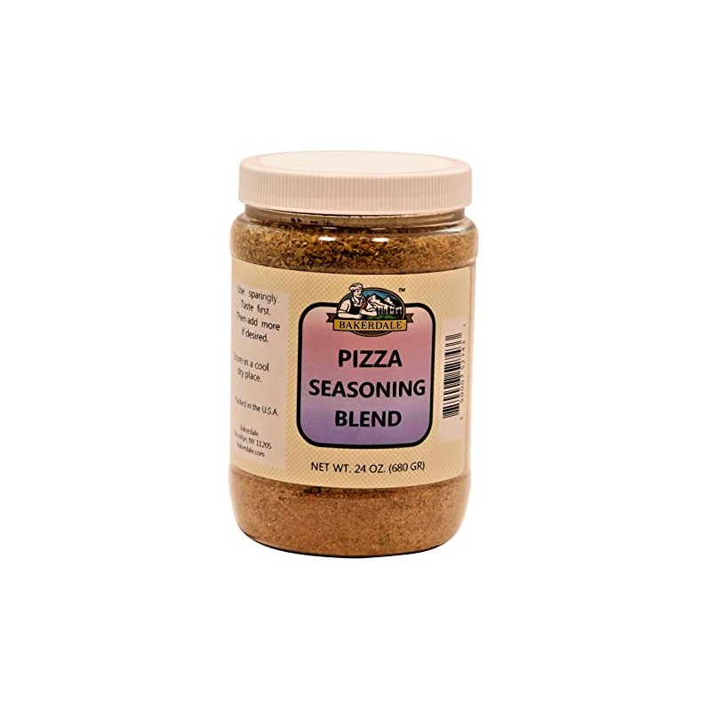 Bakerdale Pizza Seasoning, 24 ounces, Convenient Reclosable Plastic Jar