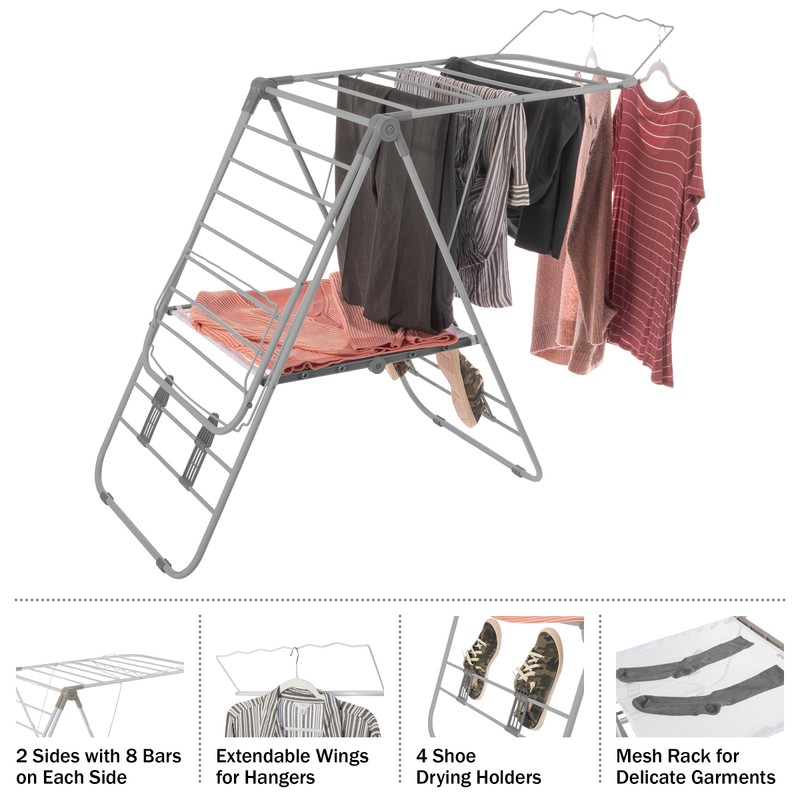 Everyday Home Clothes Drying Rack - Indoor/Outdoor Portable Laundry Rack