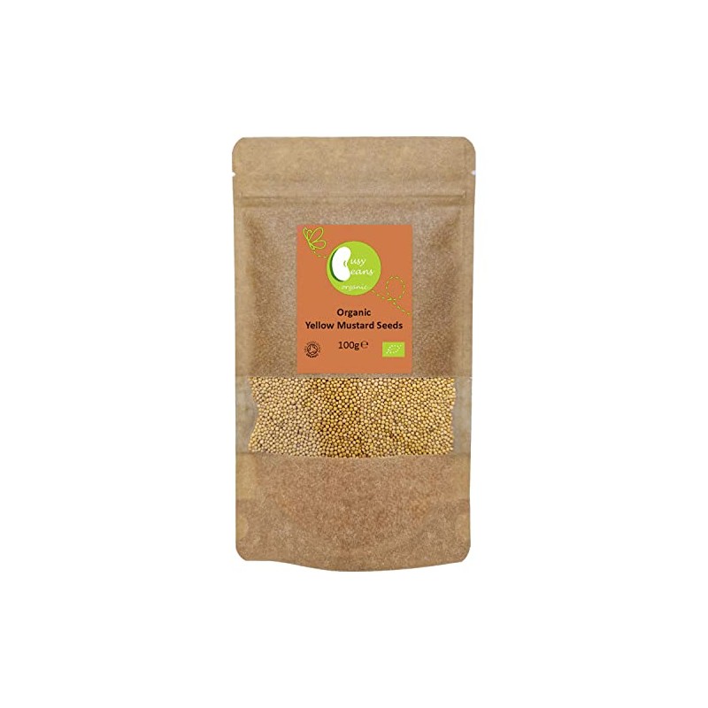 Organic Yellow Mustard Seeds - Certified Organic - by Busy