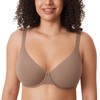DELIMIRA Women's Inbarely Plus Plunge Bra Full Coverage Plus Size