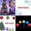 DOSYU Iluminación del hogar 10M Luz de Navideñas,200LED Cadena de