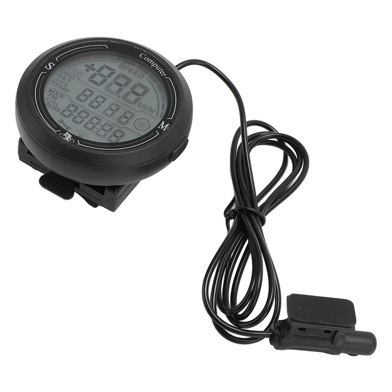 Cycling Speedometer Odometer Multi Function Electronic Speed Tester Temperature Time