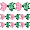 Huquary 8 Pcs Witch Hair Accessories Pink and Green Bow