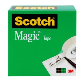Scotch Magic Tape, 1 Roll, Numerous Applications, Invisible, Engineered for Repairing, 1/2 x 1296 Inches, Boxed (810)