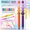 30 Pcs Beaded Pens with Stylus Tips Plastic Beaded DIY