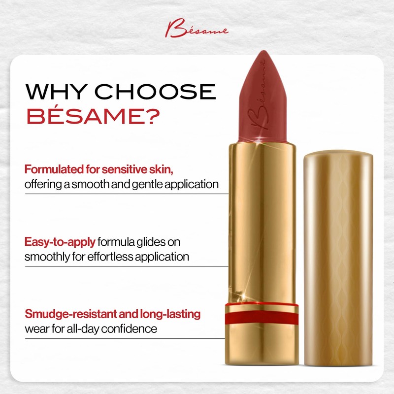 BESAME COSMETICS Swinging Sienna Lipstick - 1951
