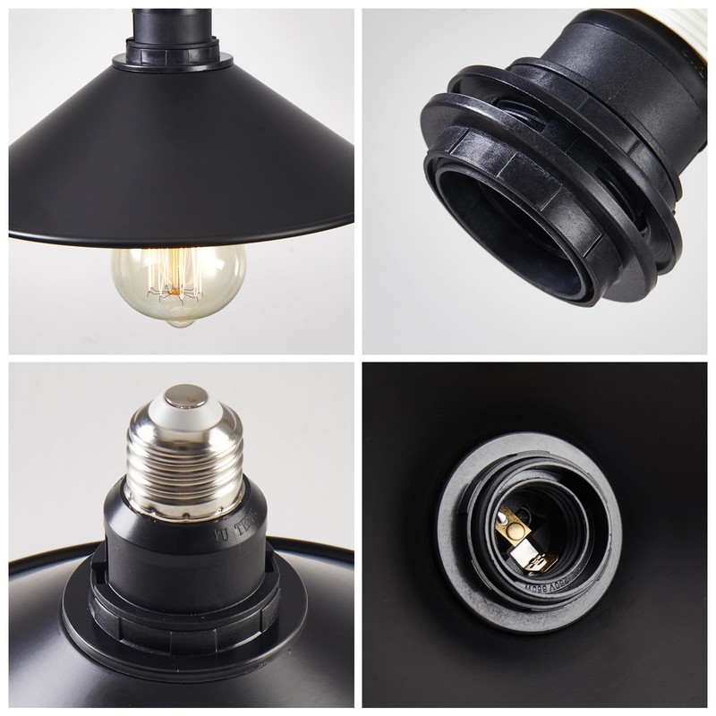 WOERFU 2-Pack E26 to E26 Screw-in Industrial Style Ceiling Lights