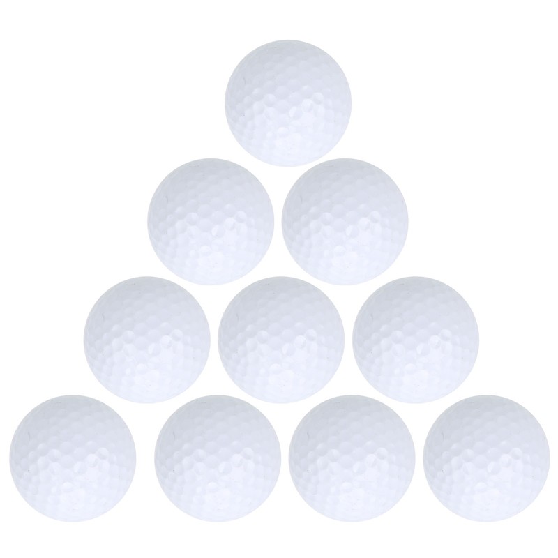 10Pcs Double Layer Golf Practice Balls Soft Putting Training Balls