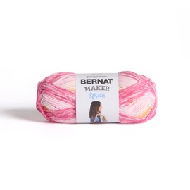 Bernat Maker Splash Fruity Pop Yarn - 2 Pack of 250 g / 8.8 oz - 75% Cotton 25% Nylon - #5 Bulky - 279m /305Yards - for Knitting, Crochet and Amigurumi