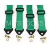 TANAKA 2 X TANAKA UNIVERSAL GREEN 4 POINT BUCKLE RACING