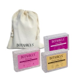 Botanicus Pack de 3 Jabones Naturales Artesanales Lavanda, Vainilla, Rosas