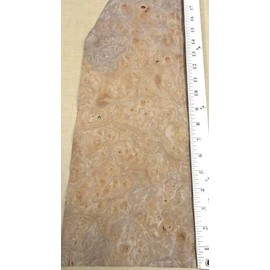 Carpathian Elm Burl Wood Veneer 7" x 18" raw no Back 1/42" Thickness AAA Grade