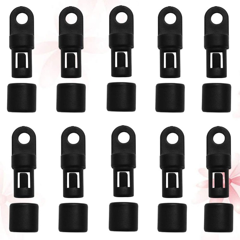 VILLCASE Shock Cord Hook - 10 Pcs Bungee Shock Cord