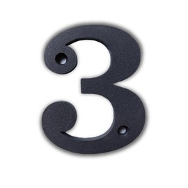 BetLight House Numbers for Outside-3 Inch Upgrade Rustproof Stainless Steel Flush Mount Mailbox Numbers/Home Address Numbers/Number 3