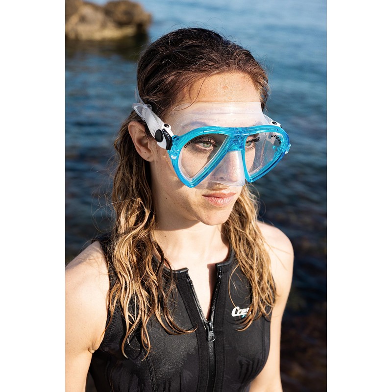 Cressi Ocean Mask - Unisex Diving Snorkeling Mask with Tempered