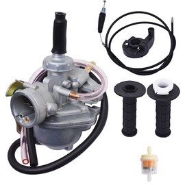 labwork Carburetor and 7/8" Handle Grip Bar and Throttle Cable Replacement for Honda 50 Z50R Z50R 1976-1999 Replacement for Honda CRF50F XR50R 2000-2009