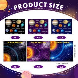 24 Set 48 Sheets Space Stickers for Boys Planet Rocket Star Stickers DIY Make Your Own Solar System Stickers for Boys Crafts Classroom Learning Educational Classroom Reward Birthday Gifts