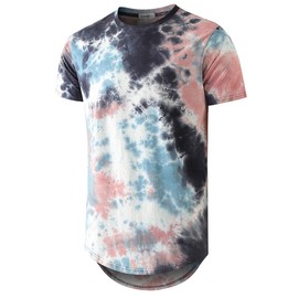 YININF Mens Hipster Hip Hop Short Sleeve Print T-Shirt Shirts Men(886 Blue M)