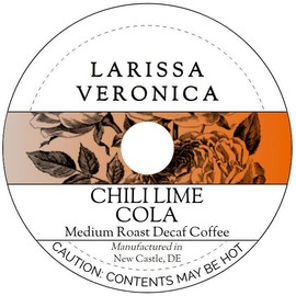 Chili Lime Cola Medium Roast Decaf Coffee (Single Serve K-Cup Pods) (Gourmet, Naturally Flavored, Whole Coffee Beans) (12 pods, ZIN: 578025) - 2 Pack