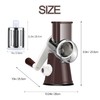 Ourokhome Rotary Cheese Grater Hand Crank, Kitchen Shredder Speed Mandolin