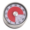 Mechanical Countdown Timer 60 Minute Magnetic Stainless Steel Visual Kitchen