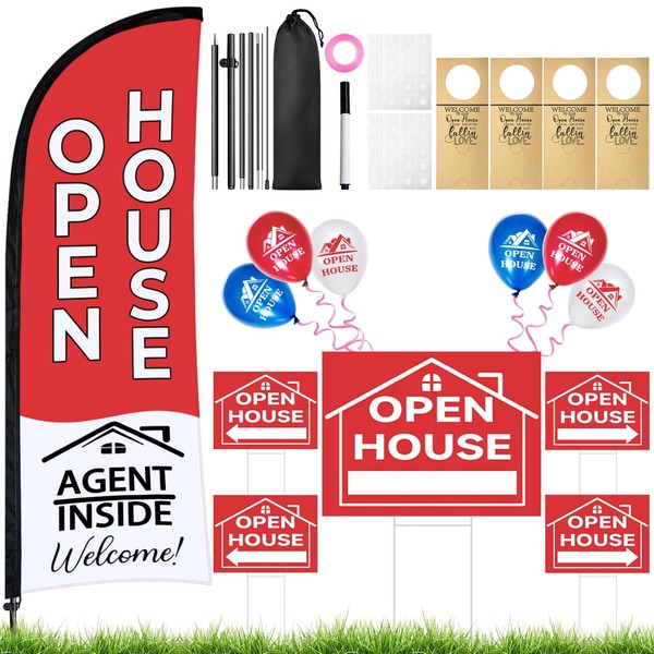 Jsngbse 44 Pcs Open House Signs for Real Estate Agent