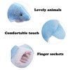Oiuros 20pcs Different Cartoon Animal Finger Puppets Soft Velvet Dolls