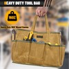 16OZ Waxed Canvas Tool Tote Bag | Large-Capacity Tool Storage