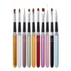 HappyHome Nail Brushes Set of 10 Round Extra Fine Liners