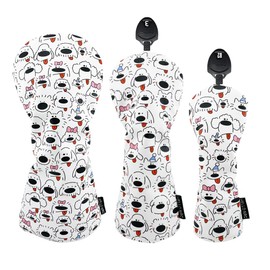 Golf Headcover Driver DR Wood FW Utility UT Cover 1pc Peloin Dog (1pc for UT)