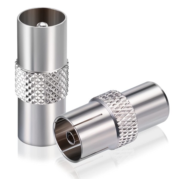 Bingfu TV Aerial Adapter Coaxial TV Antenna Connector Coax Plug