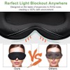 Aufondof Sleep Eye Mask, Blackout 3D Sleeping Mask, Zero Eye