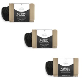 Paquete Con 3 Jabones Con Carbón Activado Y Coco Orgánico Sheló NABEL