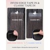 DOORES Invisi Edge Human Hair Tape in Extensions, 18 Inch,
