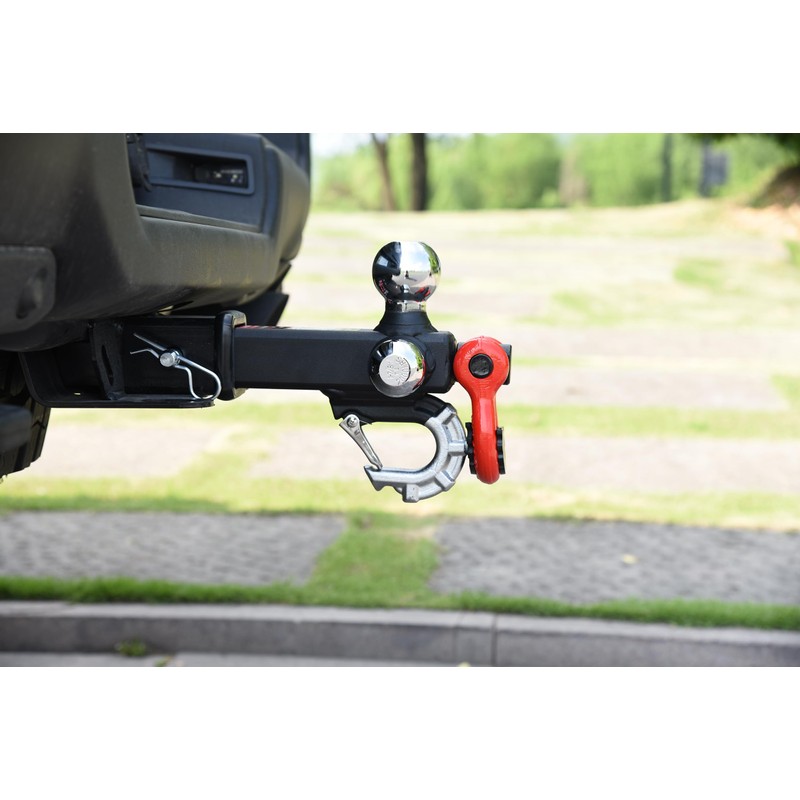 REYSUN Trailer Hitch Tri-Ball Hitch with Rotatoble Tow Shackle and