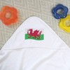 Azeeda 'Waving Welsh Flag' Baby Hooded Towel (HT00026178)